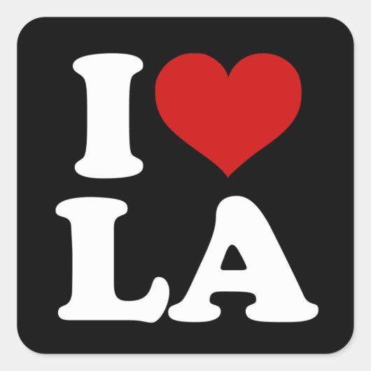 Los Angeles Vierkante Sticker (Voorkant)