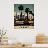 Los Angeles vintage poster (Keuken)
