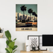 Los Angeles vintage poster (Thuiskantoor)