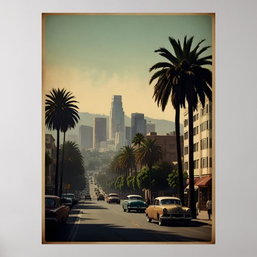 Los Angeles vintage poster (Voorkant)
