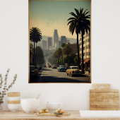 Los Angeles vintage poster (Keuken)