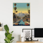 Los Angeles vintage poster (Thuiskantoor)