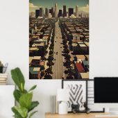 Los Angeles vintage poster (Thuiskantoor)