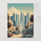Los Angeles vintage poster Briefkaart (Voorkant)