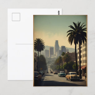 Los Angeles vintage poster Briefkaart