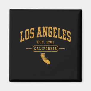 Los Angeles Vintage Sport California Retro Magneet