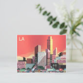 Los Angeles Vintage Travel Briefkaart (Staand voorkant)