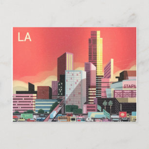 Los Angeles Vintage Travel Briefkaart