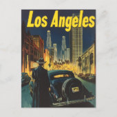 Los Angeles Vintage Travel Briefkaart (Voorkant)