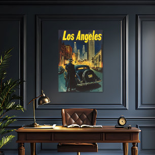 Los Angeles Vintage Travel Poster