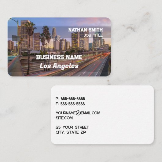 Los Angeles Visitekaartje (Voorkant / Achterkant)