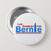 Los Angeles voor Bernie Ronde Button 7,6 Cm (Voorkant /achterkant)