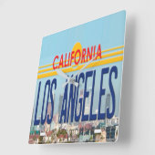 Los Angeles Wall Clock Vierkante Klok (Hoek)