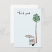 Los Angeles Watercolor Dankkaart Bedankkaart (Voorkant / Achterkant)