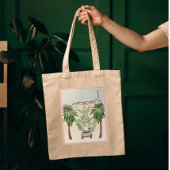 Los Angeles Waterverf bruiloft Tote Bag