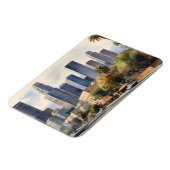 Los Angeles waterverf kunst Magneet (Linkerzijde)