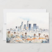 Los Angeles Waterverf repetitie diner Kaart (Achterkant)