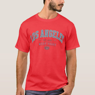 Los Angeles West Coast Vintage Varsity Heren T-Shi T-shirt