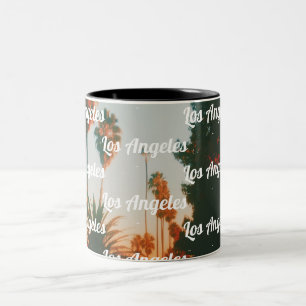 Los Angeles, West Hollywood Reis Souvenir Tweekleurige Koffiemok