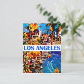 Los Angeles westkust, Verenigde Staten, vintage-re Briefkaart (Staand voorkant)
