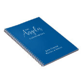 Los Angeles White Script Blauw Notitieboek (Rechterzijde)
