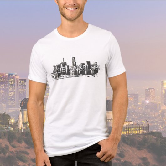 Los Angeles Zwart Graphic T-shirt Tri-Blend Shirt