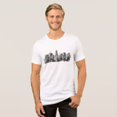 Los Angeles Zwart Graphic T-shirt Tri-Blend Shirt (Voorkant volledig)