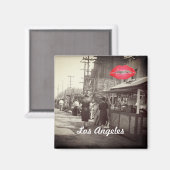 Los Angles California 1935 Olivera Street Foto Magneet (Voorkant / Achterkant)