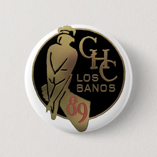 Los Banos 1989 Ronde Button 5,7 Cm (Voorkant)