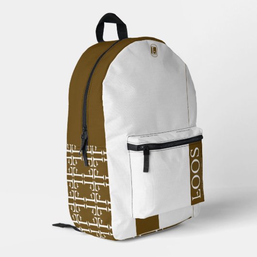 LOS BEDRUKTE RUGZAK (Achterkant Hoek Links)