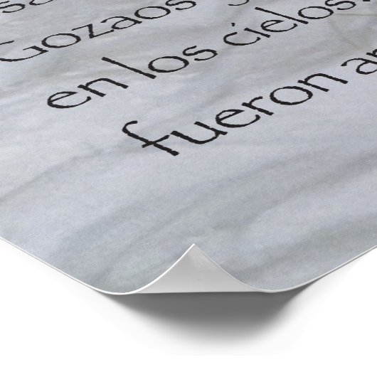 Los Bienaventurados (Verticaal) Poster (Hoek)