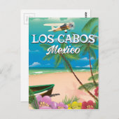 Los Cabos Mexico Beach poster Briefkaart (Voorkant / Achterkant)