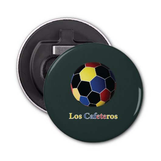 Los Cafeteros Button Flesopener (Voorkant)