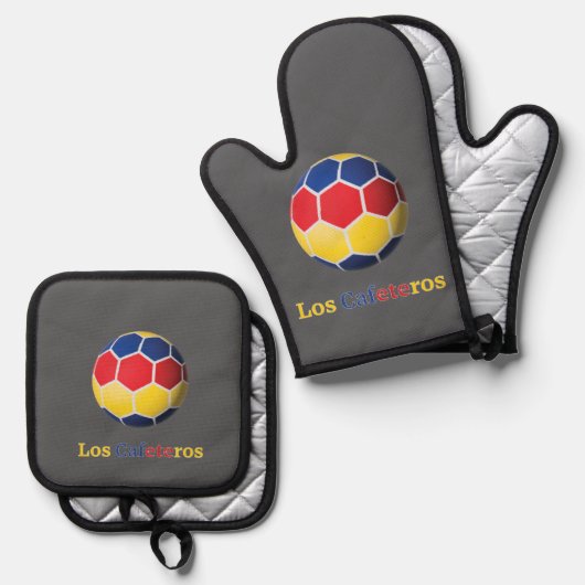 Los Cafeteros Ovenwant & Pannenlap Set (Voorkant / Achterkant)