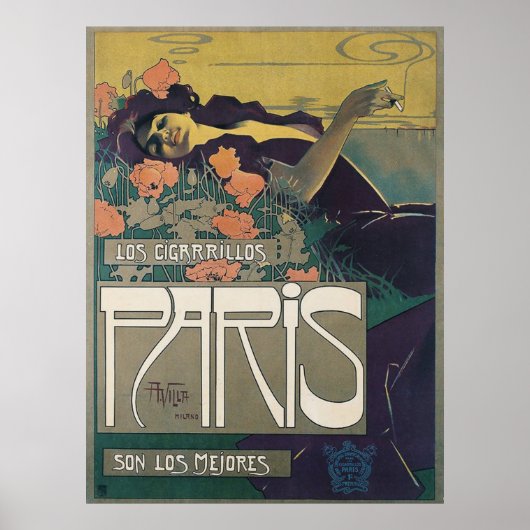 Los Cigarrillos París, Poster (Voorkant)