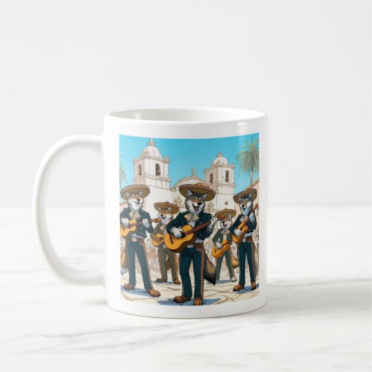 Los Coyotes Mariachi  Koffiemok (Links)