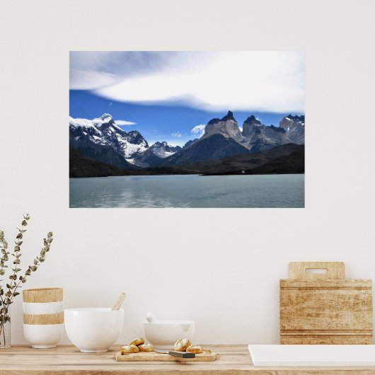 Los Cuernos en de Franse vallei Poster (Keuken)