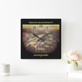 Los Doce Discípulos de Jesús Reloj de Pared Cuadra Vierkante Klok (Huis)