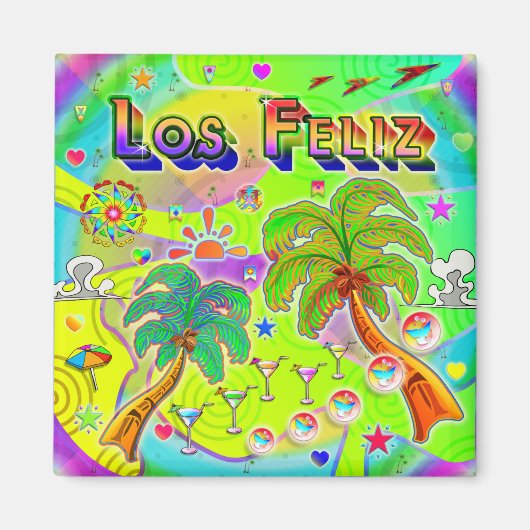 Los Feliz Mind Focus Magnet (Voorkant)
