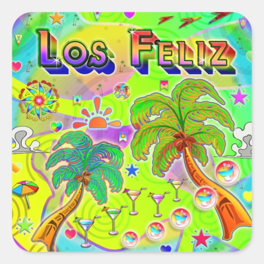 Los Feliz Mind Focus Sticker (Voorkant)