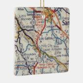 Los Gatos CA  map Keramisch Ornament (Rechts)