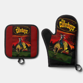 Los Gauchos Sandstone Onderzetter / De Cowboys Ovenwant & Pannenlap Set