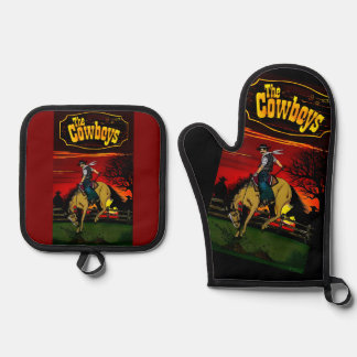 Los Gauchos Sandstone Onderzetter / De Cowboys Ovenwant & Pannenlap Set