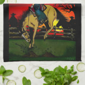 Los Gauchos Sandstone Onderzetter / De Cowboys Theedoek (Gevouwen)