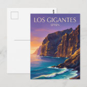 Los Gigantes Kliffen Spanje Briefkaart (Voorkant / Achterkant)
