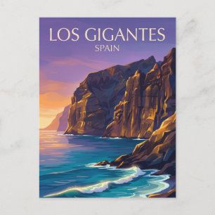 Los Gigantes Kliffen Spanje Briefkaart