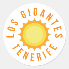 Los Gigantes Tenerife, Zon Ronde Sticker