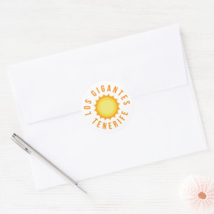 Los Gigantes Tenerife, Zon Ronde Sticker