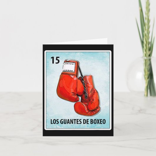 Los Guantes de Boxeo Mexican Boxing Glove Cards Kaart (Voorkant)
