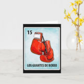 Los Guantes de Boxeo Mexican Boxing Glove Cards Kaart (Gele Bloem)